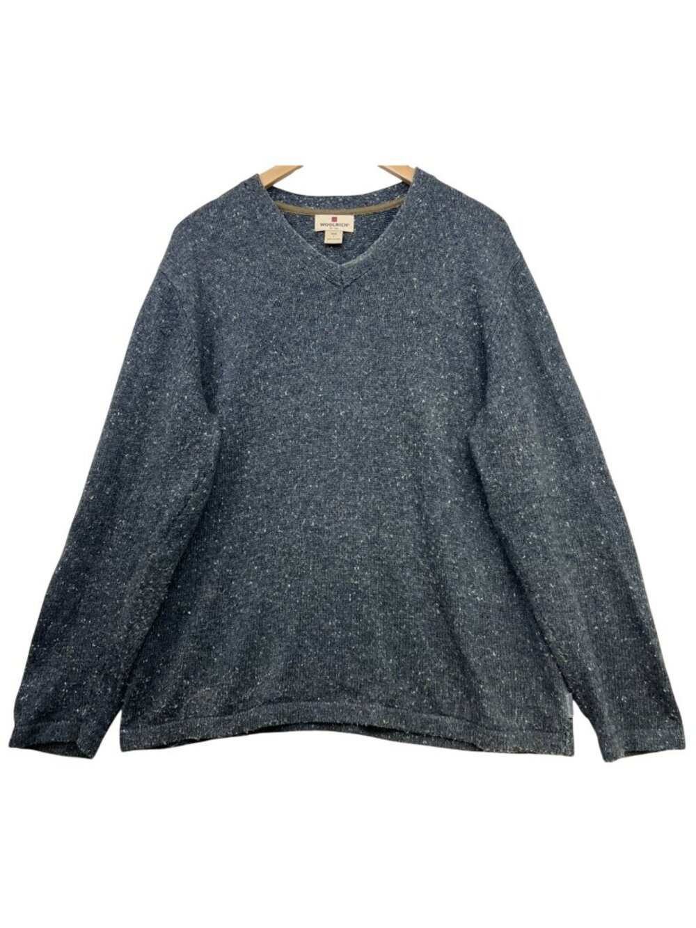 Woolrich Men's Wool Blend Pullover Sweater Knit Long Sleeve Size L Dark Gray